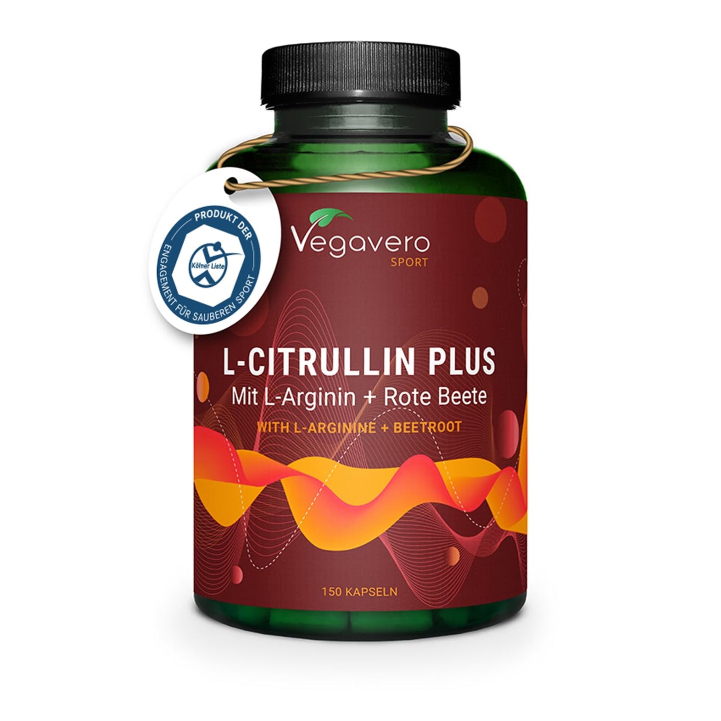 L-Citrullin Malat | Hochdosiert: 2000 mg Citrullin | Mit L-Arginin Base + Rote Beete | Aus Fermentation | PRE WORKOUT | Laborgeprüft | Vegan - Ohne Zusatzstoffe | Deutsche Produktion von VEGAVERO®