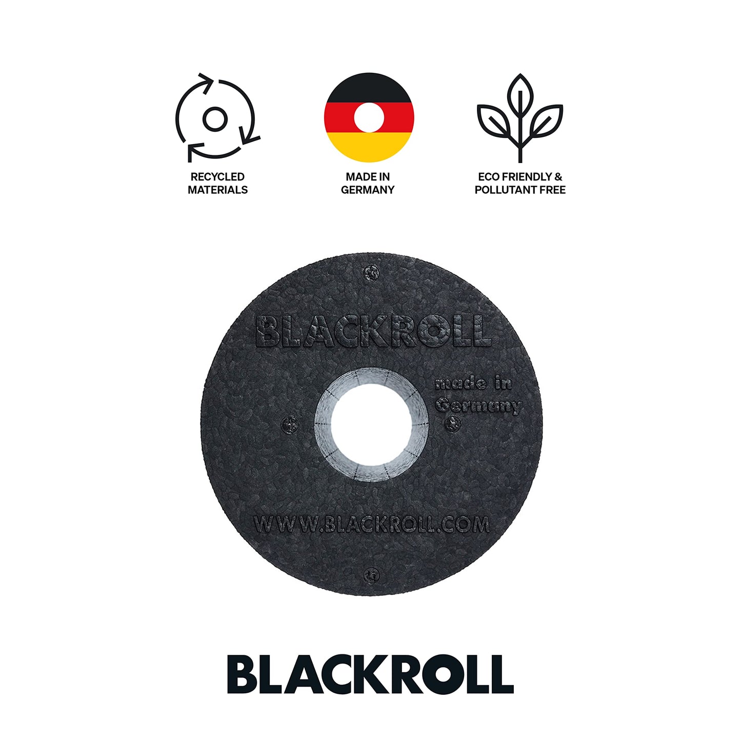 BLACKROLL® STANDARD Faszienrolle (30 x 15 cm), Fitness-Rolle zur Selbstmassage, mittlere Härte, Made in Germany