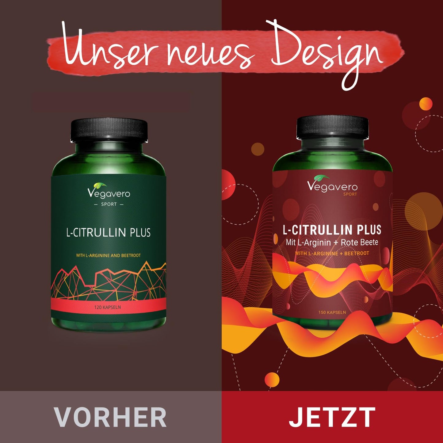 L-Citrullin Malat | Hochdosiert: 2000 mg Citrullin | Mit L-Arginin Base + Rote Beete | Aus Fermentation | PRE WORKOUT | Laborgeprüft | Vegan - Ohne Zusatzstoffe | Deutsche Produktion von VEGAVERO®