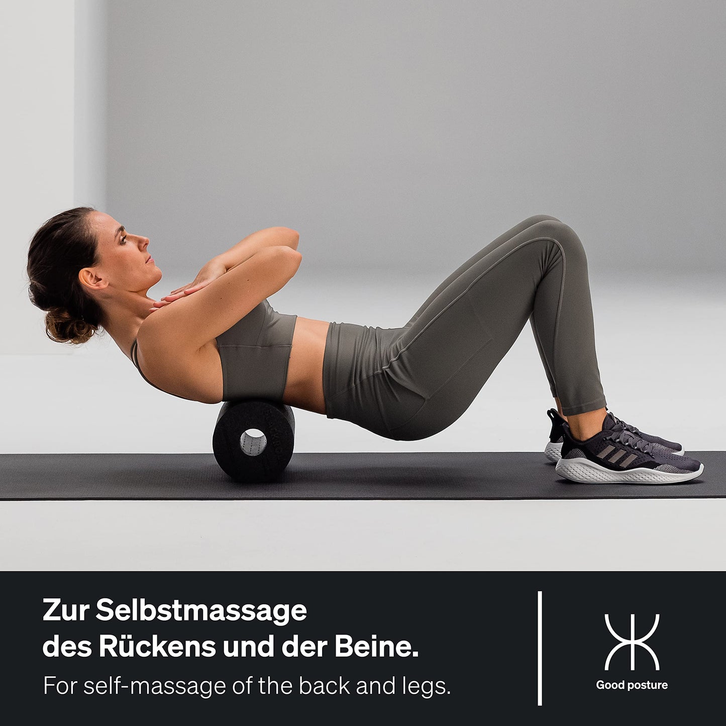BLACKROLL® STANDARD Faszienrolle (30 x 15 cm), Fitness-Rolle zur Selbstmassage, mittlere Härte, Made in Germany