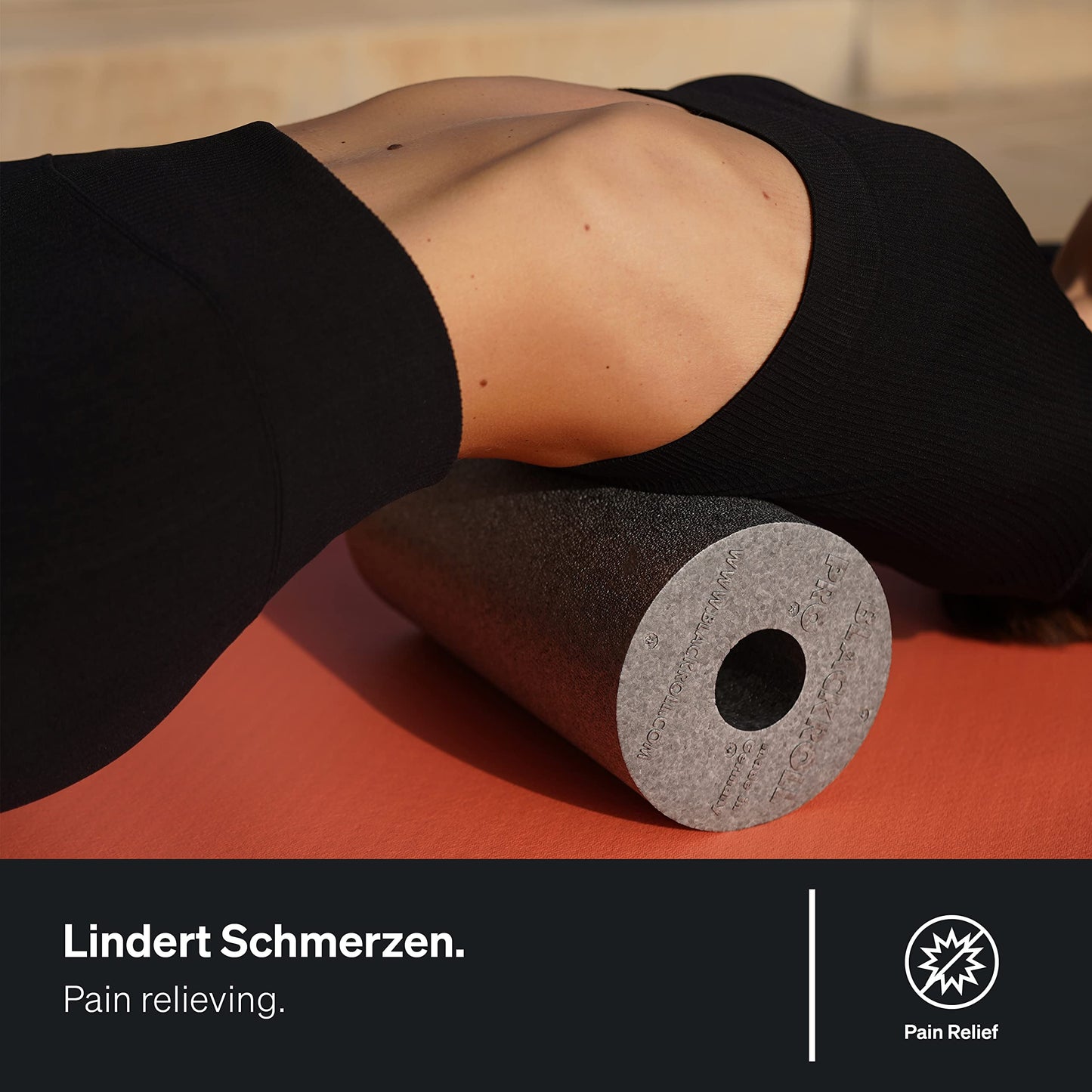 BLACKROLL® STANDARD Faszienrolle (30 x 15 cm), Fitness-Rolle zur Selbstmassage, mittlere Härte, Made in Germany